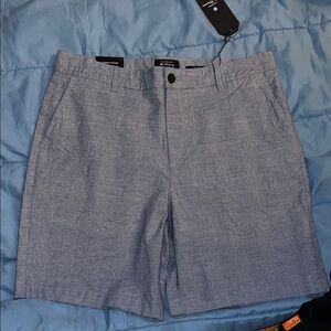 Ben Sherman Light Blue Flat Front Shorts